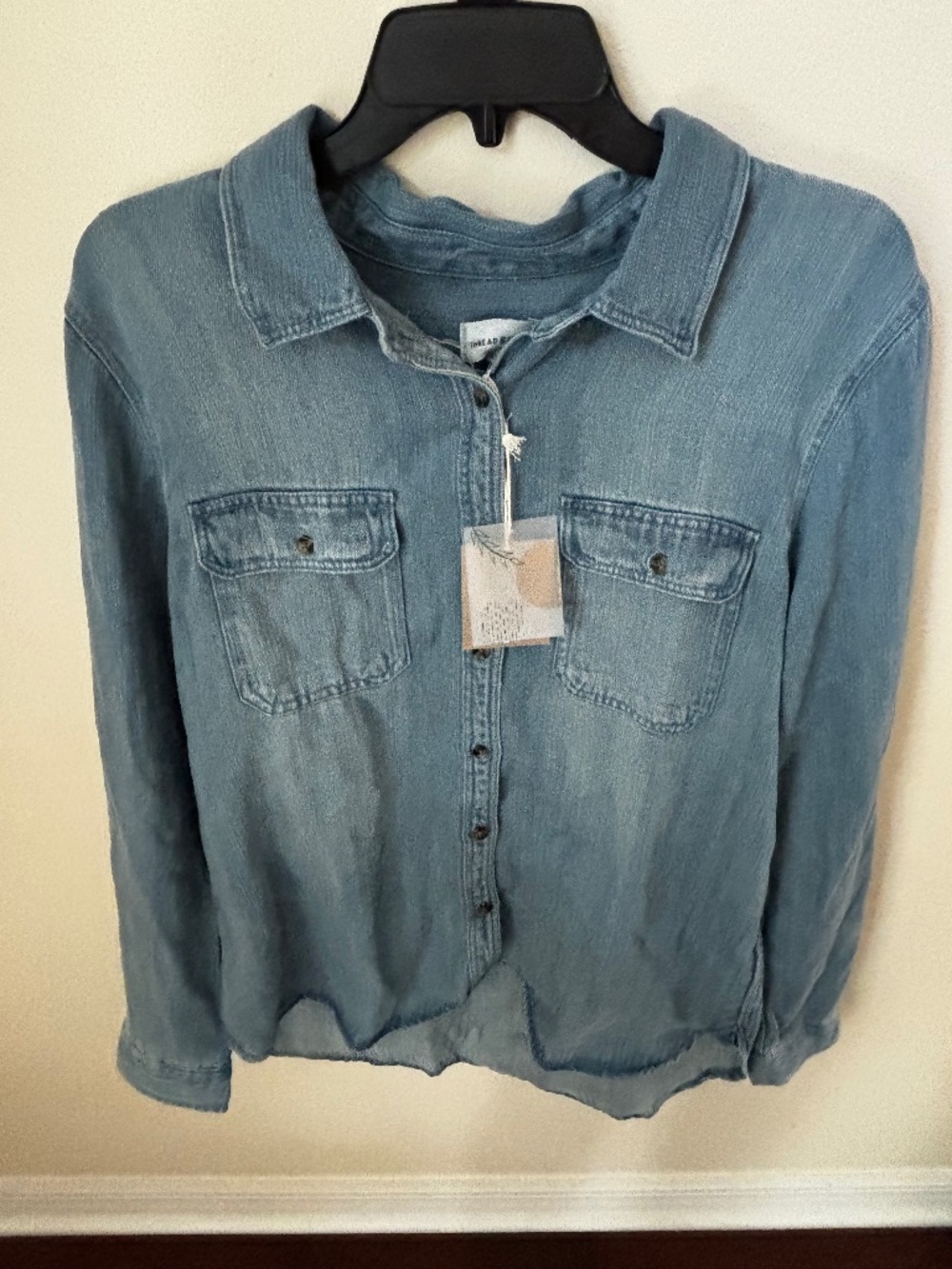 Thread and Supply Denim Shirt large NWT aveny